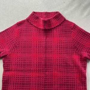 Field Flower Mock Neck Sweater Anthropologie Small